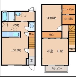 桜レジデンスＡの物件間取画像